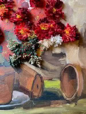 Image of altered perspective painting - blooms no .01