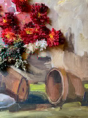 Image of altered perspective painting - blooms no .01