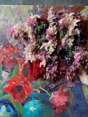 Image of altered perspective painting - blooms no. 02