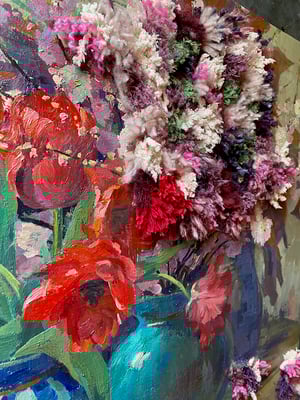 Image of altered perspective painting - blooms no. 02