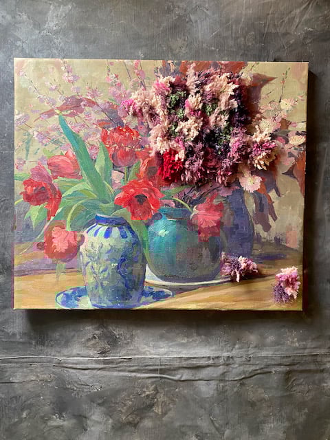 Image of altered perspective painting - blooms no. 02