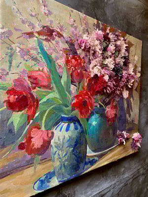 Image of altered perspective painting - blooms no. 02