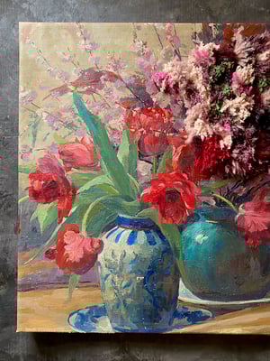 Image of altered perspective painting - blooms no. 02