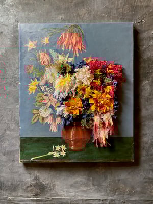 Image of altered perspective painting - blooms no. 03