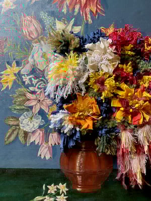 Image of altered perspective painting - blooms no. 03