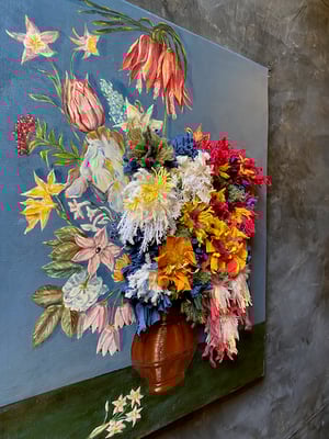 Image of altered perspective painting - blooms no. 03