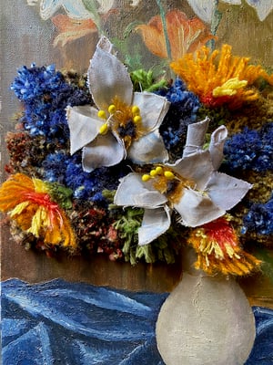 Image of altered perspective paintings - blooms no. 04