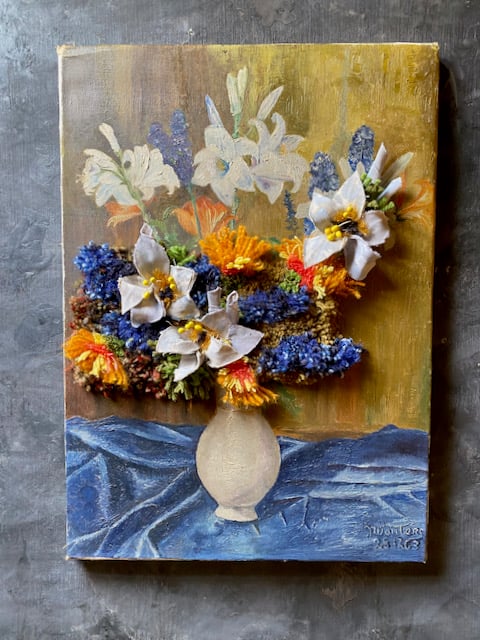Image of altered perspective paintings - blooms no. 04