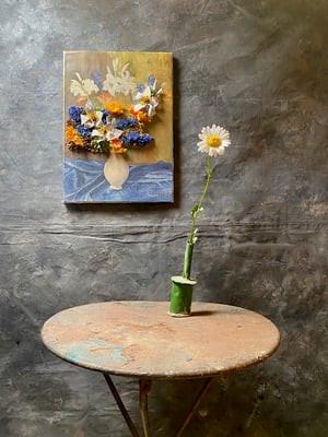 Image of altered perspective paintings - blooms no. 04
