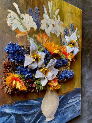 Image of altered perspective paintings - blooms no. 04