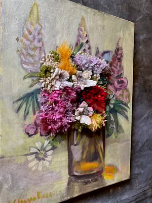Image of altered perspective painting - blooms no. 06