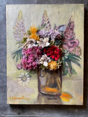 Image of altered perspective painting - blooms no. 06