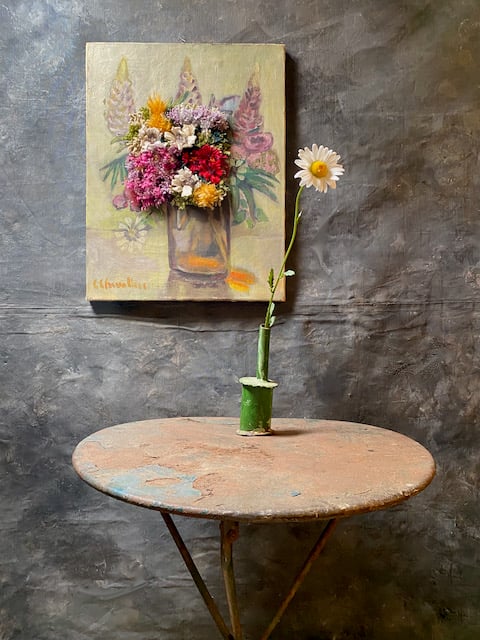 Image of altered perspective painting - blooms no. 06