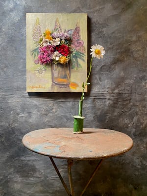 Image of altered perspective painting - blooms no. 06