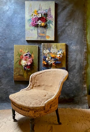 Image of altered perspective painting - blooms no. 06