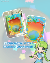 Photocard keychain holder