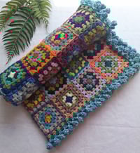Image 1 of Happy Scrappy Granny Square Blanket Regular Size