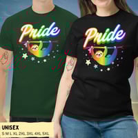 Image 2 of Sloth Pride Month Colorful Unisex T-shirt