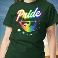 Image 5 of Sloth Pride Month Colorful Unisex T-shirt