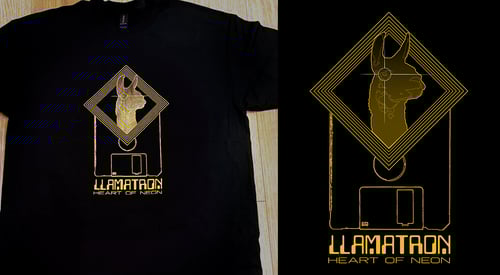 Image of LLAMATRON - HEART OF NEON T-Shirt