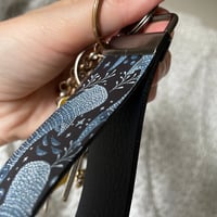 Image 2 of Whale Shark Leather Wristlet