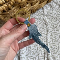 Image 3 of Whale Shark Leather Keyring