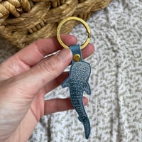 Image 2 of Whale Shark Leather Keyring