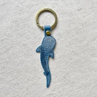 Image 1 of Whale Shark Leather Keyring