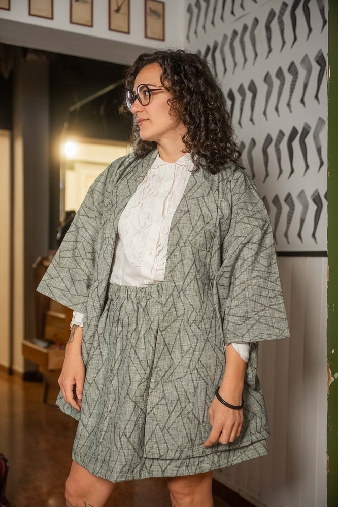Image of Completo Kimono verde 