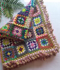 Image 2 of Happy Scrappy Granny Square Blanket Large SIze