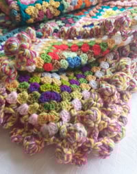 Image 3 of Happy Scrappy Granny Square Blanket Large SIze