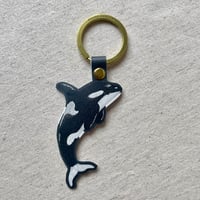 Orca Leather Keyring