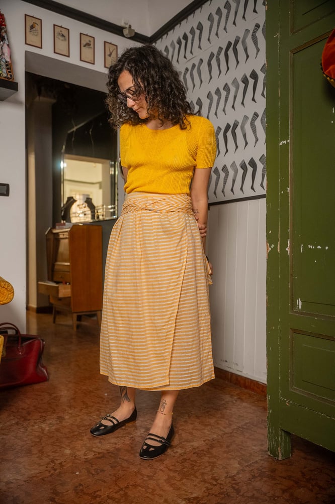 Image of Gonna a portafogli Yellow