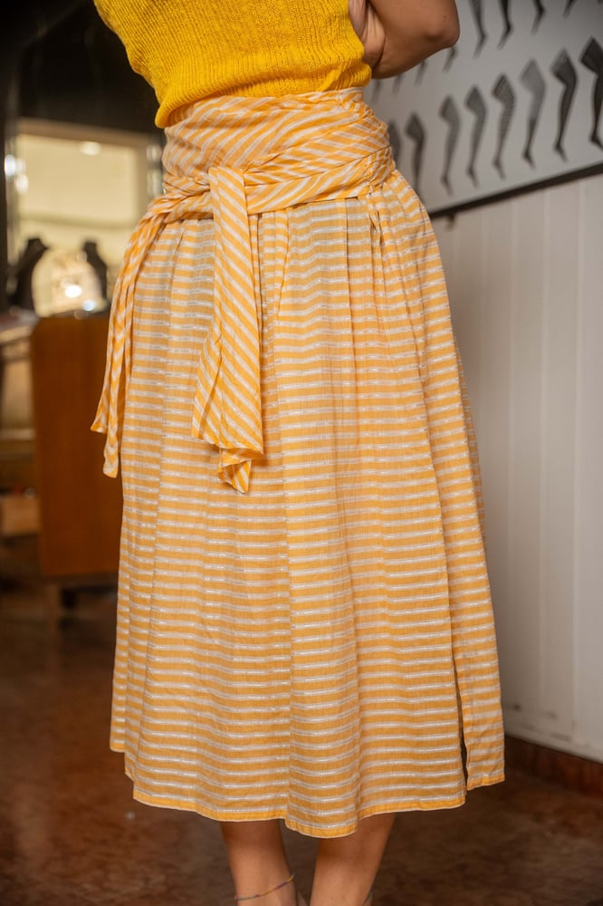 Image of Gonna a portafogli Yellow
