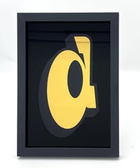 Image 2 of Alphabet Letters - 23 Carat Gold Gilded Glass Wall Art