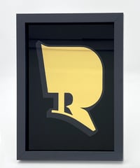 Image 3 of Alphabet Letters - 23 Carat Gold Gilded Glass Wall Art