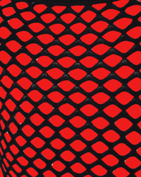 Image 3 of The VILMA backless bodysuit in black fishnet