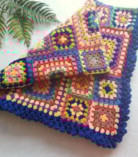 Image 1 of Happy Scrappy Multi Square Blanket