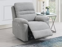 Image 4 of Belford Electric Reclining Suite - GREY - save £500 now
