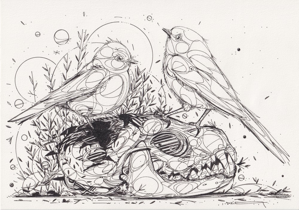 Image of BIRD PARTY SKULL