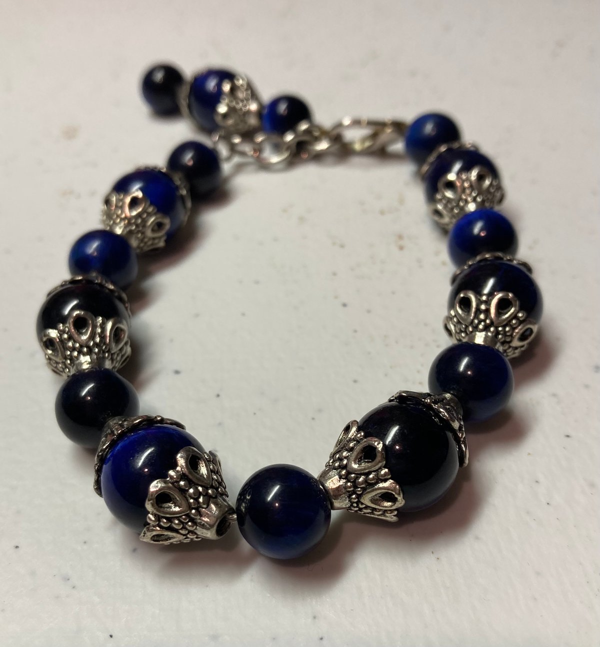Image of Blue Tiger-Eye w/space Bracelet