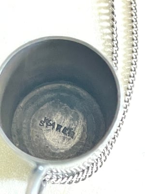Image of Vintage silver chain with miniature cup 