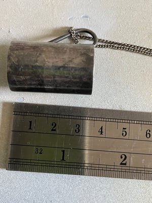 Image of Vintage silver chain with miniature cup 