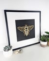 Large Woodcut Bee - Summer Sample Sale