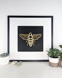 Large Woodcut Bee - Summer Sample Sale