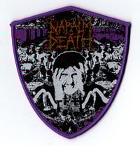 Napalm Death - From Enslavement To Obliteration Purple Border Patch