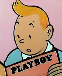 Image 5 of Tintin reading Playboy