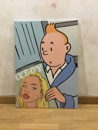 Image 2 of Tintin reading Playboy II