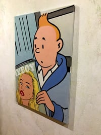 Image 4 of Tintin reading Playboy II