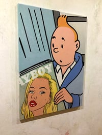Image 5 of Tintin reading Playboy II